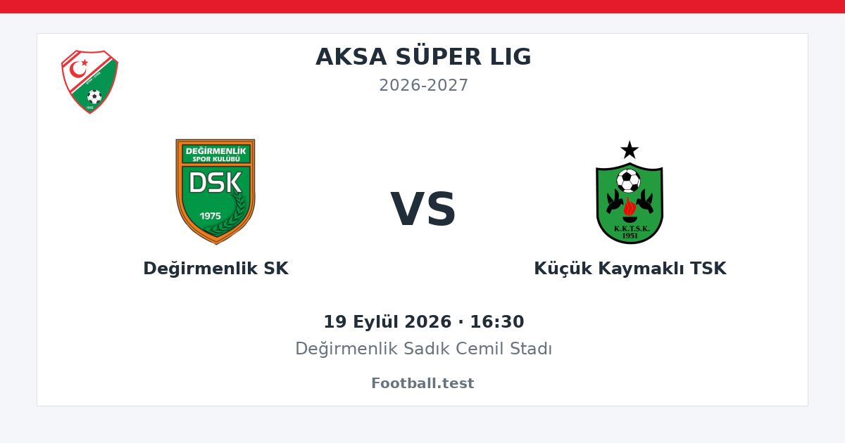 Değirmenlik SK - Küçük Kaymaklı TSK paylaşım kartı