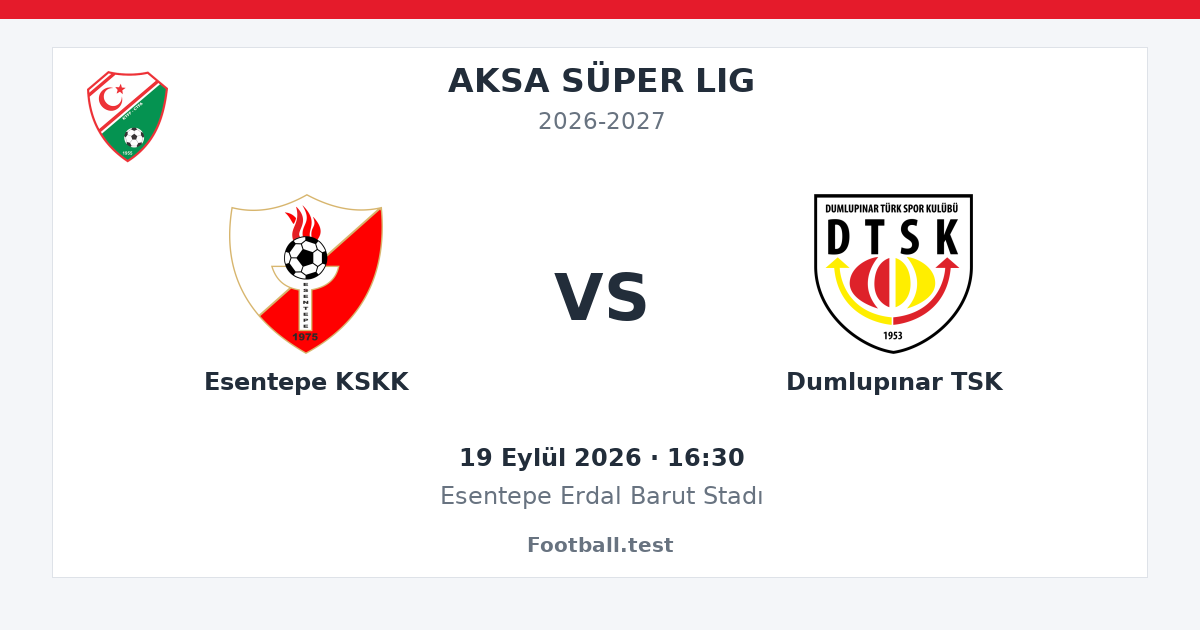 Esentepe KSKK - Dumlupınar TSK paylaşım kartı