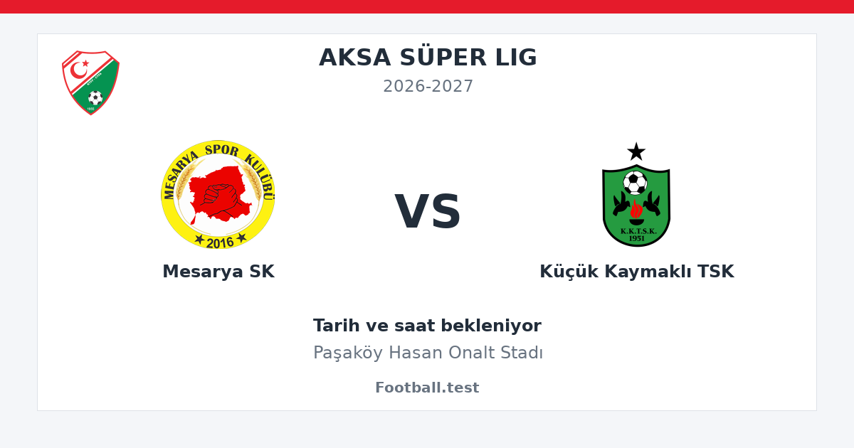 Mesarya SK - Küçük Kaymaklı TSK paylaşım kartı