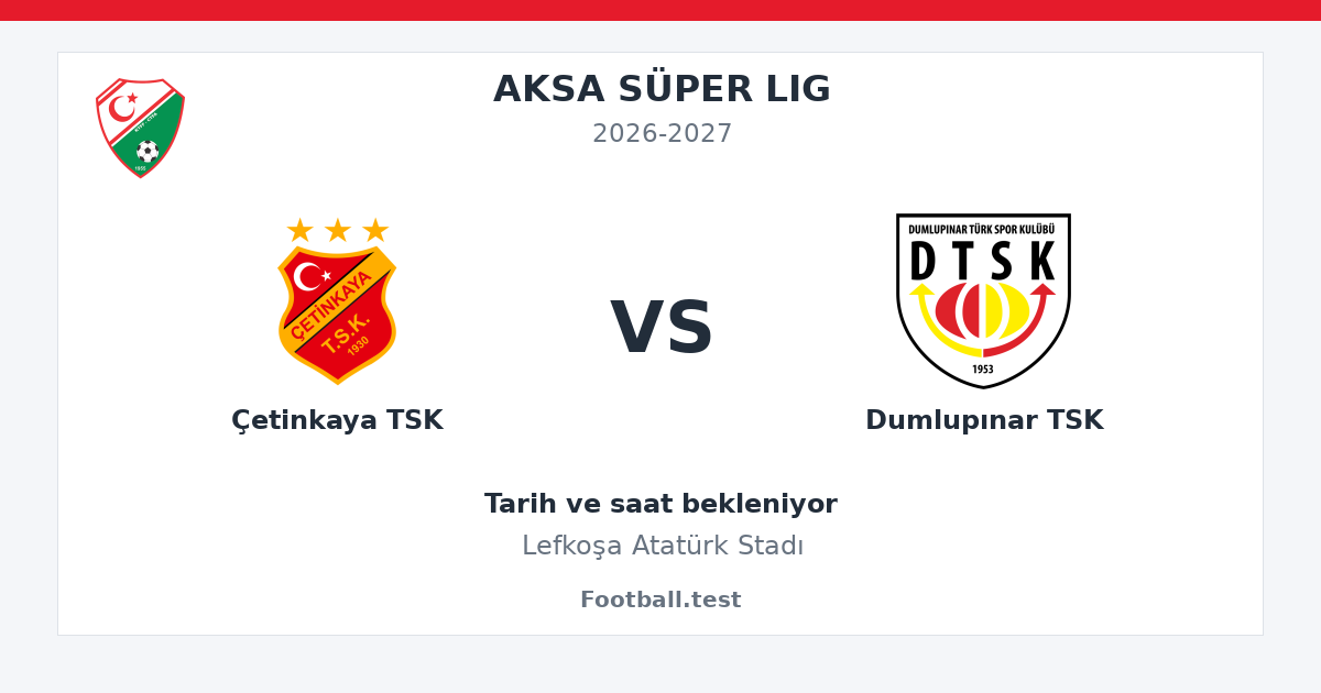 Çetinkaya TSK - Dumlupınar TSK paylaşım kartı
