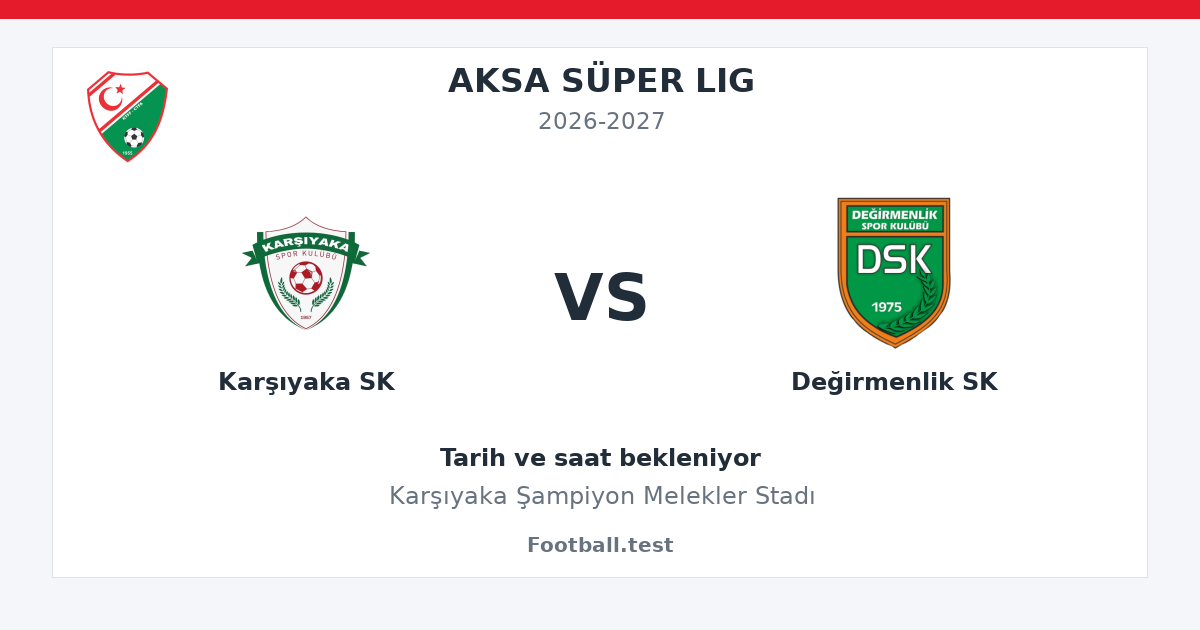 Karşıyaka SK - Değirmenlik SK paylaşım kartı