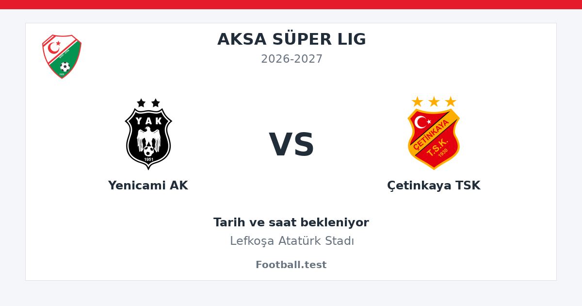 Yenicami AK - Çetinkaya TSK paylaşım kartı