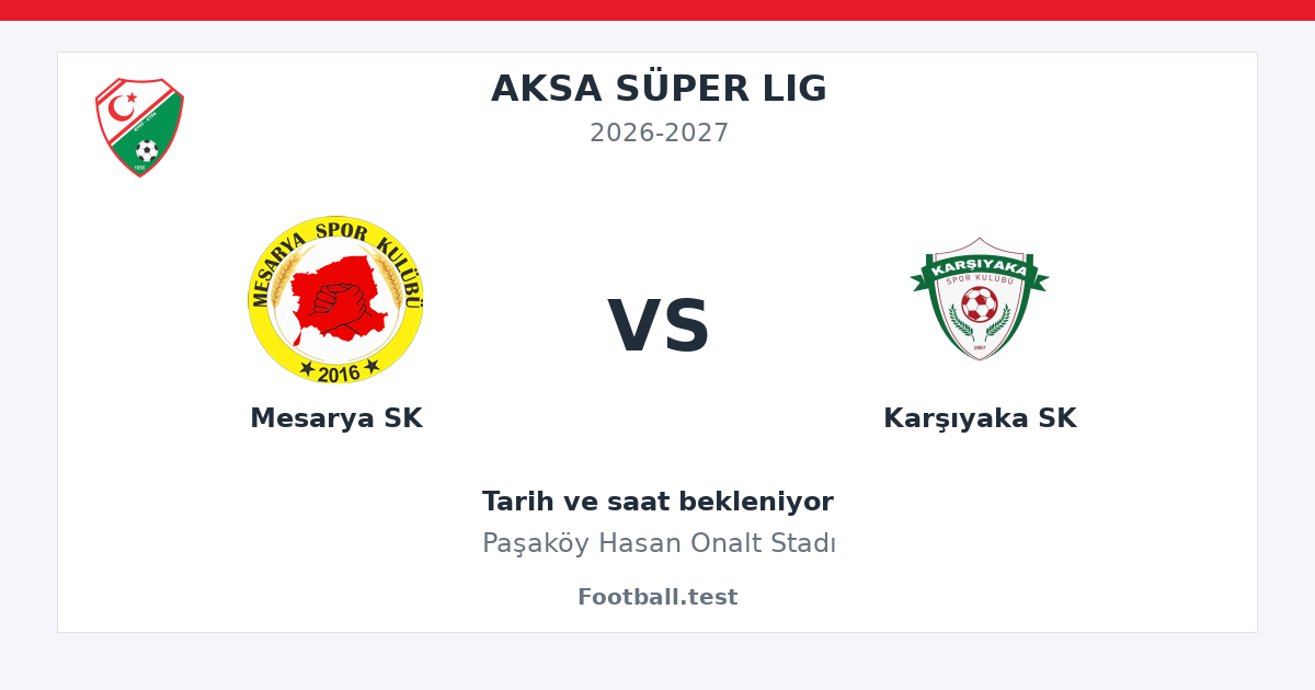 Mesarya SK - Karşıyaka SK paylaşım kartı