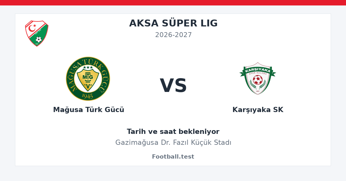Mağusa Türk Gücü - Karşıyaka SK paylaşım kartı