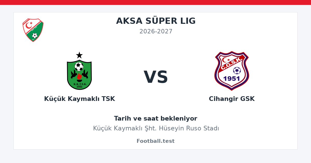 Küçük Kaymaklı TSK - Cihangir GSK paylaşım kartı