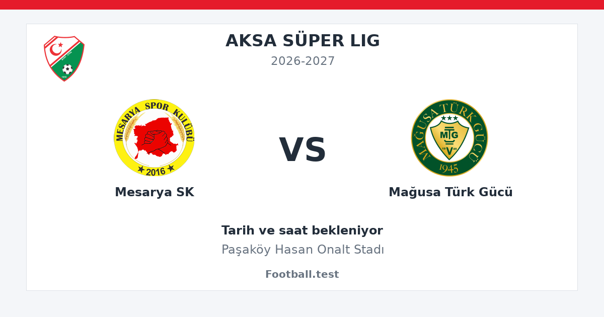 Mesarya SK - Mağusa Türk Gücü paylaşım kartı
