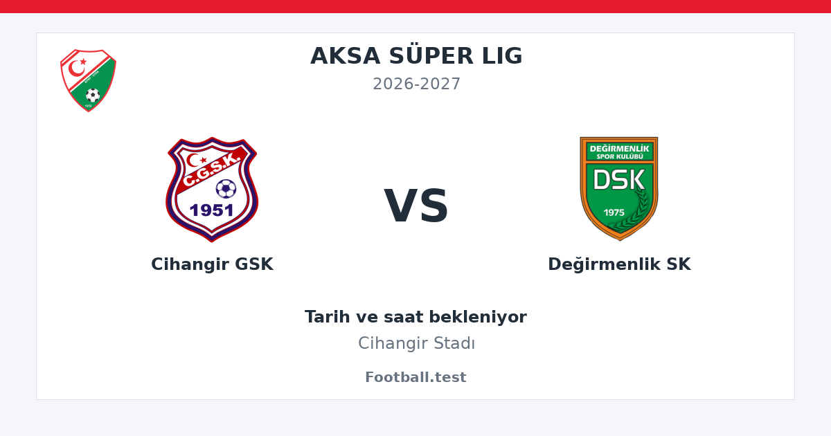 Cihangir GSK - Değirmenlik SK paylaşım kartı