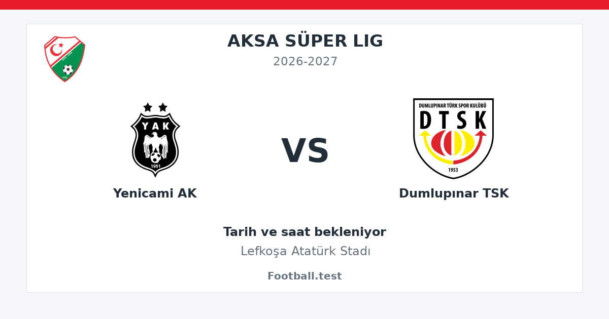 Yenicami AK - Dumlupınar TSK paylaşım kartı