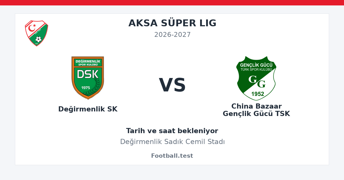 Değirmenlik SK - China Bazaar Gençlik Gücü TSK paylaşım kartı