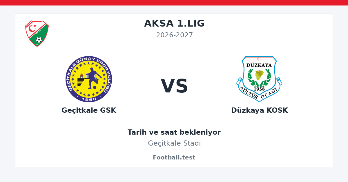 Geçitkale GSK - Düzkaya KOSK paylaşım kartı