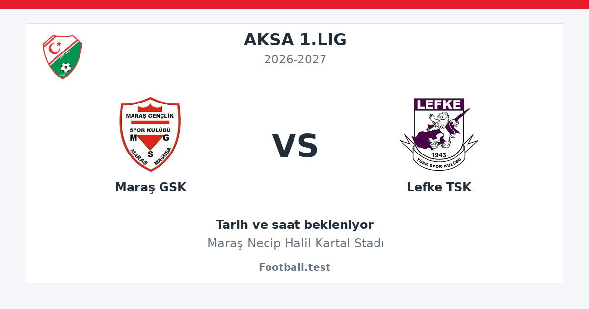Maraş GSK - Lefke TSK paylaşım kartı