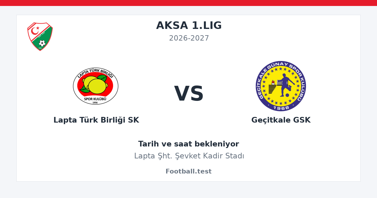 Lapta Türk Birliği SK - Geçitkale GSK paylaşım kartı