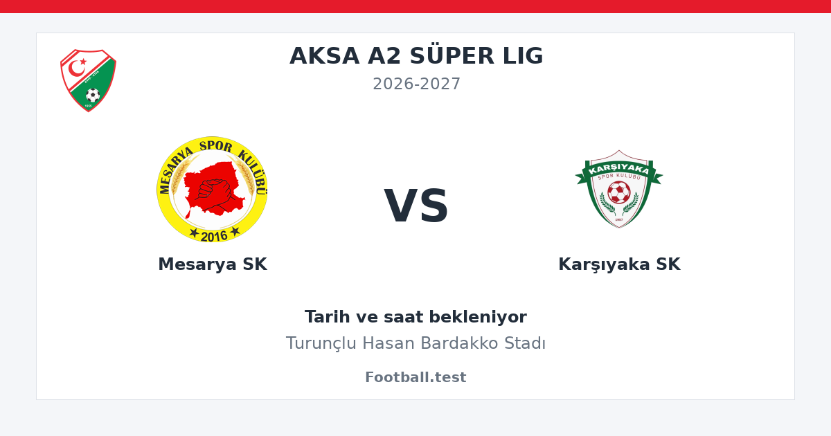 Mesarya SK - Karşıyaka SK paylaşım kartı