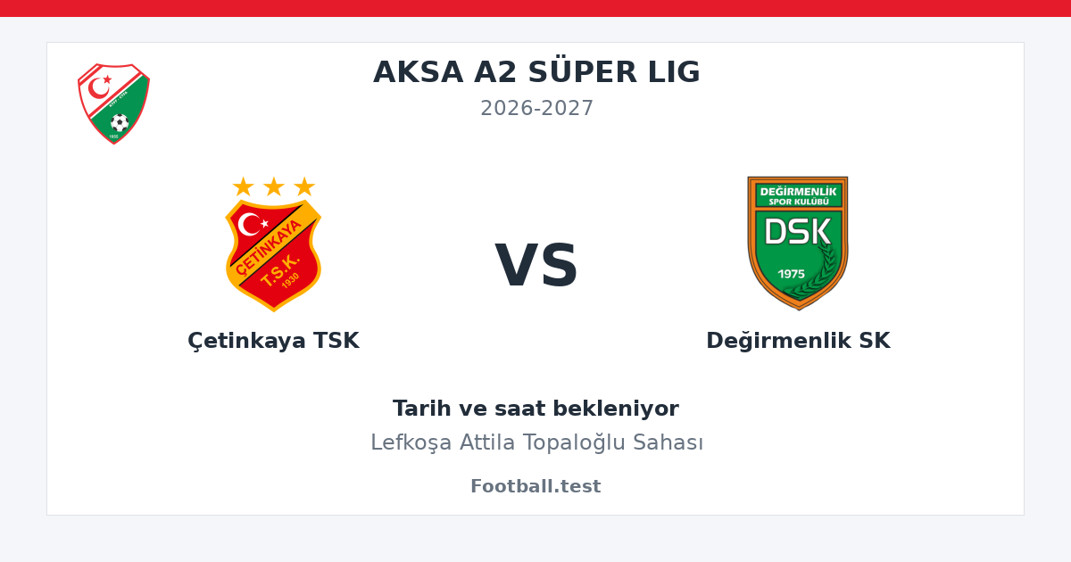 Çetinkaya TSK - Değirmenlik SK paylaşım kartı