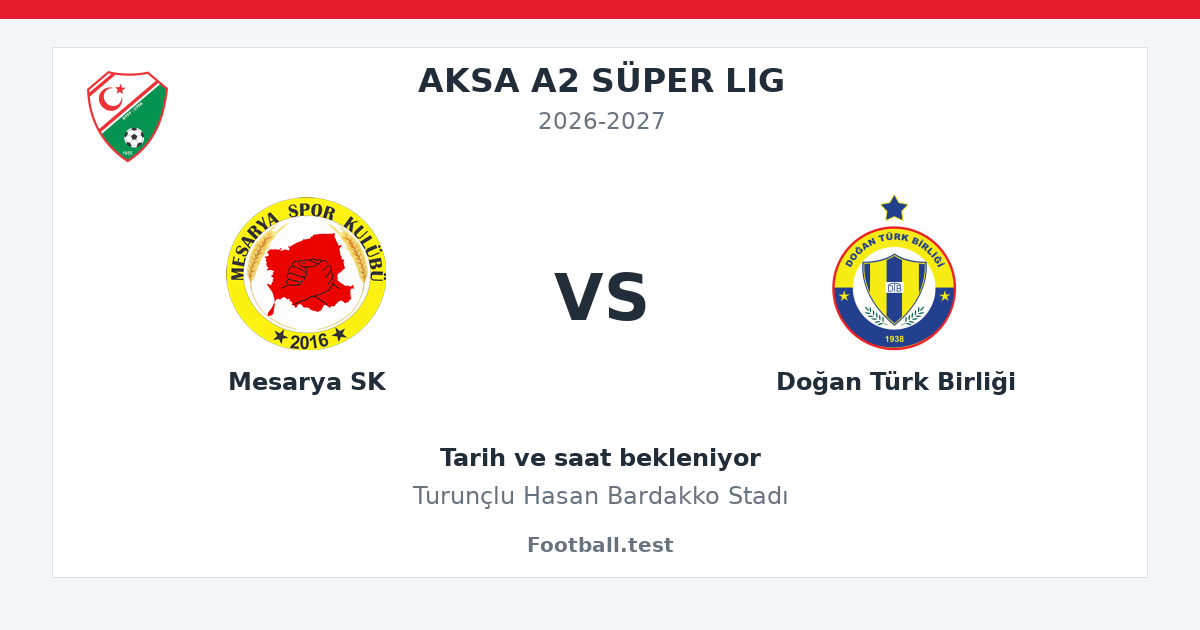 Mesarya SK - Doğan Türk Birliği paylaşım kartı