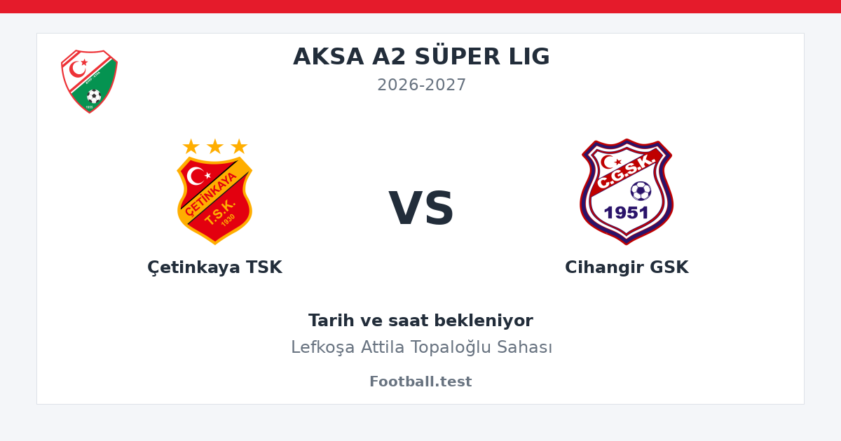 Çetinkaya TSK - Cihangir GSK paylaşım kartı