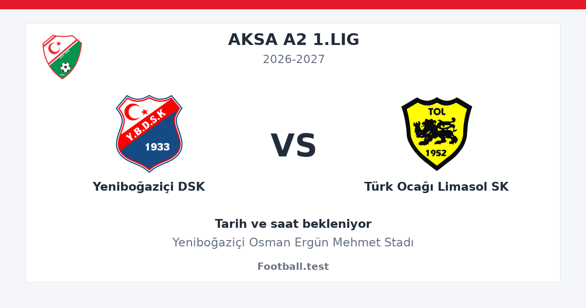 Yeniboğaziçi DSK - Türk Ocağı Limasol SK paylaşım kartı