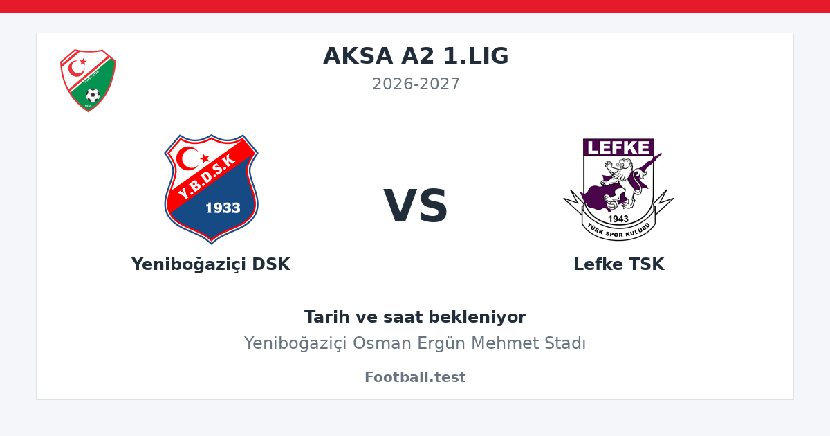 Yeniboğaziçi DSK - Lefke TSK paylaşım kartı