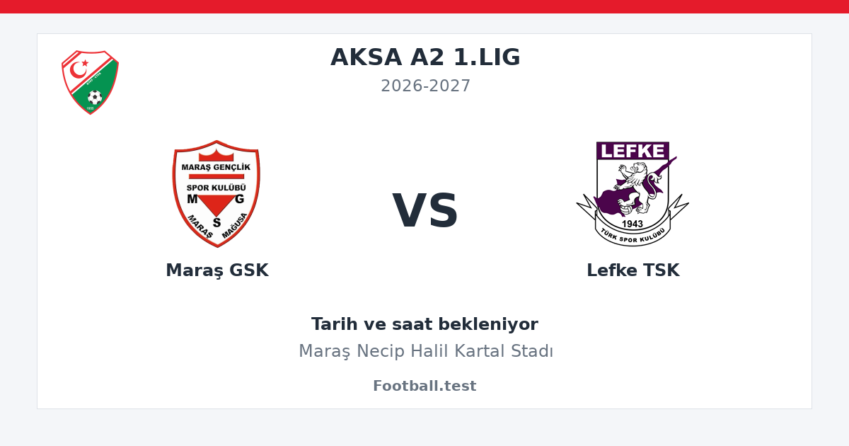 Maraş GSK - Lefke TSK paylaşım kartı