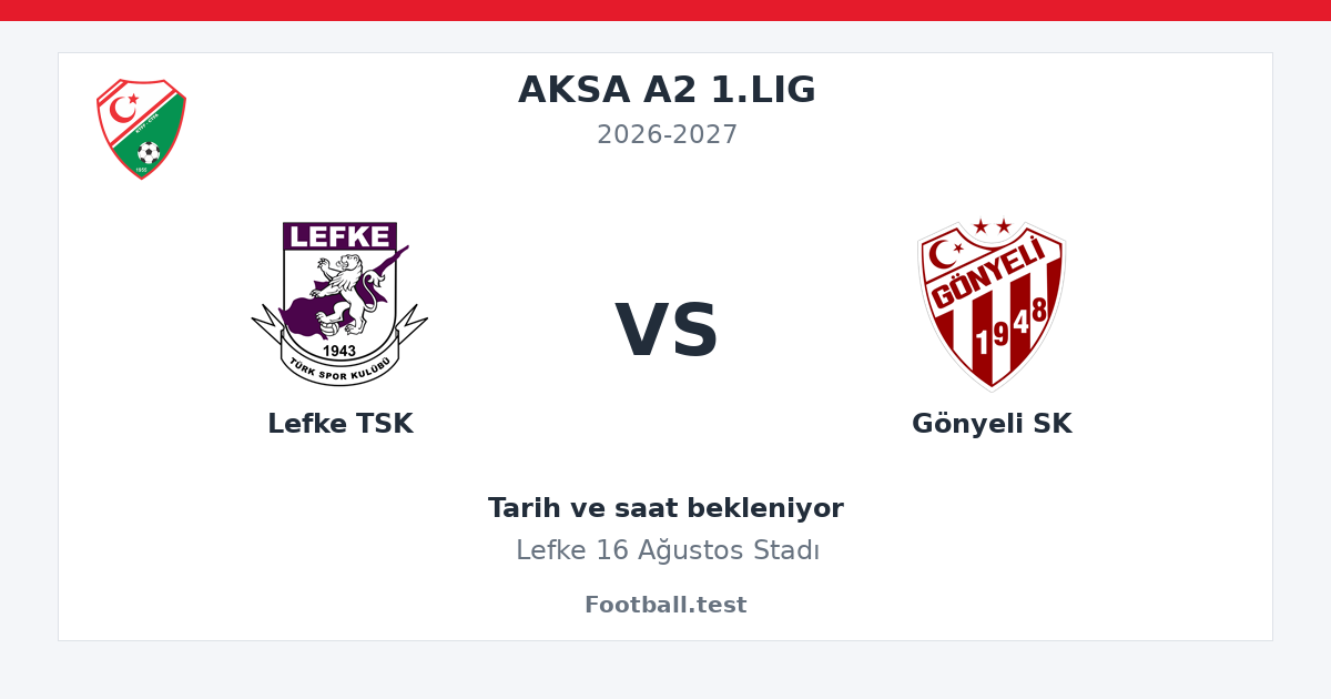 Lefke TSK - Gönyeli SK paylaşım kartı