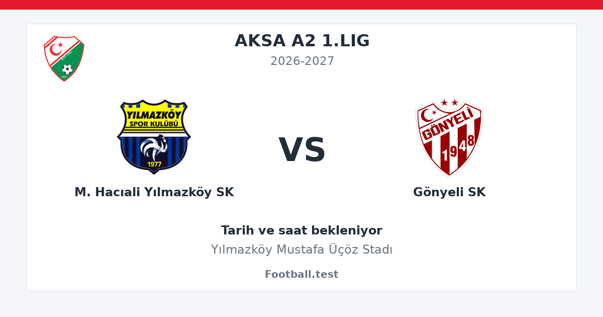 M. Hacıali Yılmazköy SK - Gönyeli SK paylaşım kartı