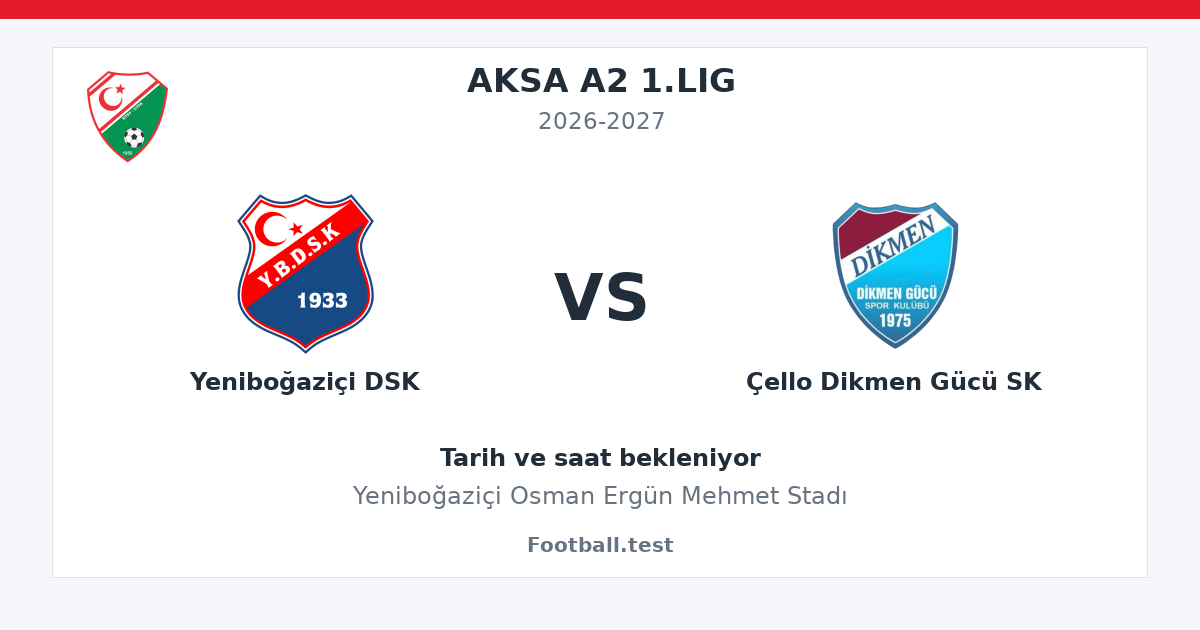 Yeniboğaziçi DSK - Çello Dikmen Gücü SK paylaşım kartı