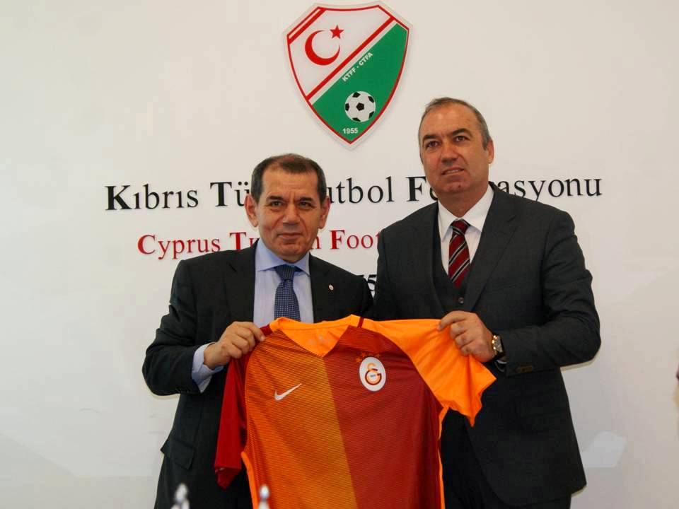 Galatasaray Başkanı Özbek'ten KTFF'ye ziyaret