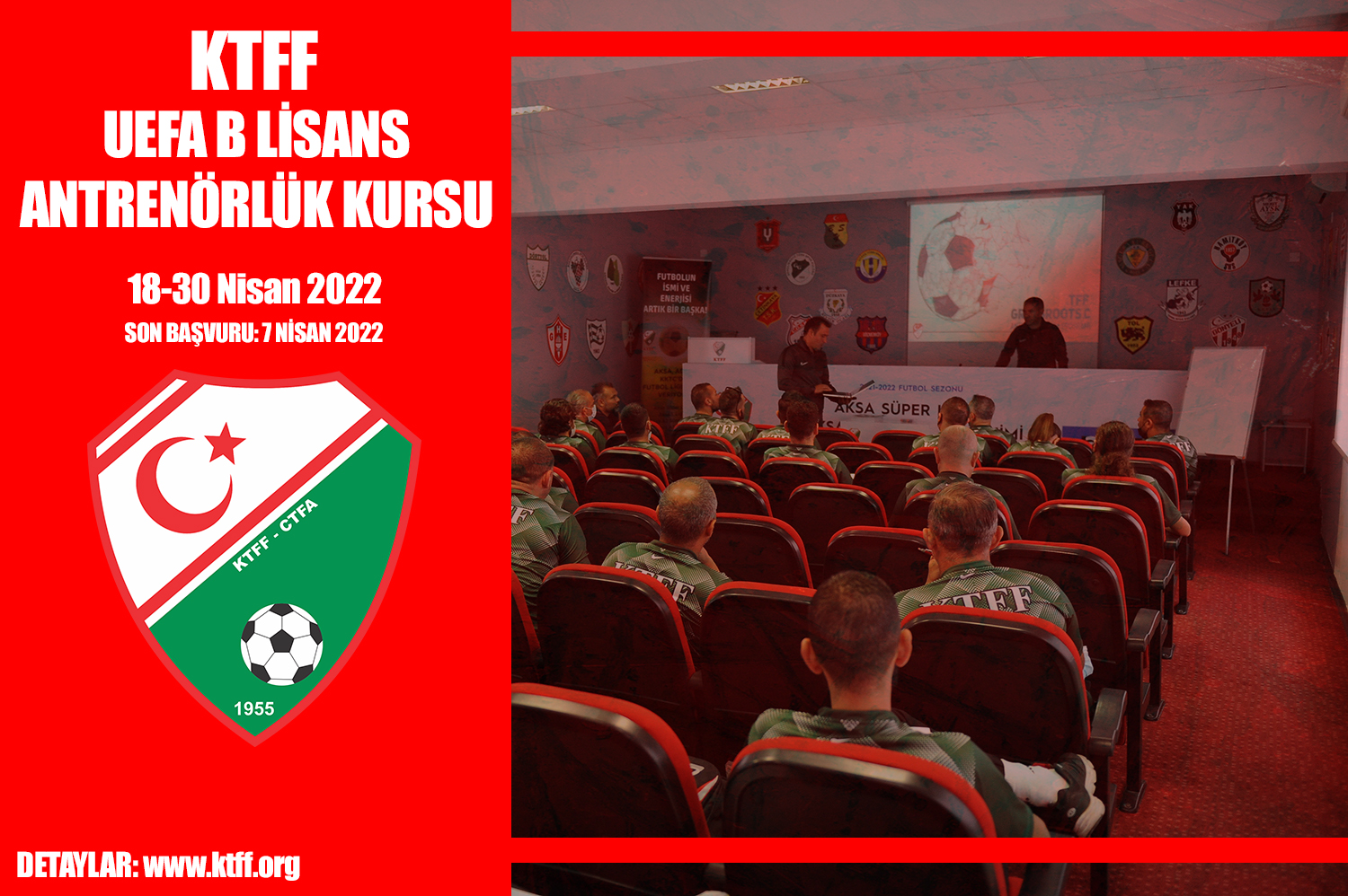 UEFA B Lisans Antrenörlük Kursu başvuruları başladı