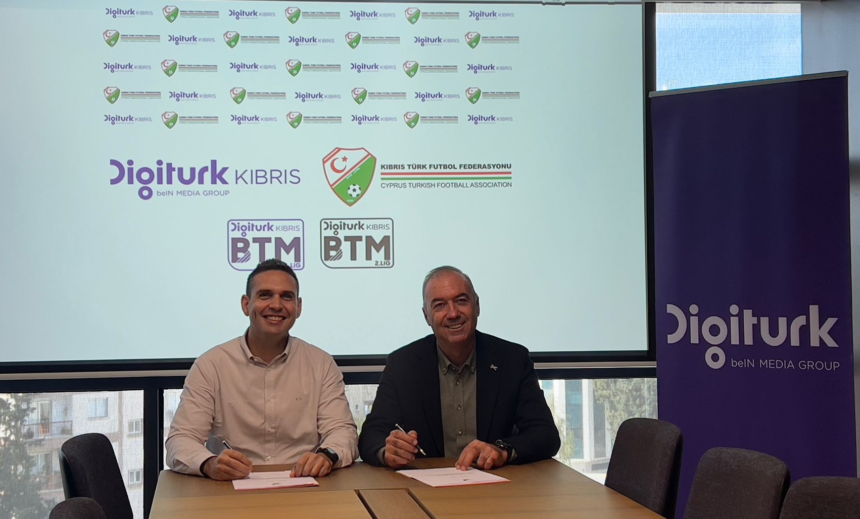 Digiturk Kıbrıs ile KTFF arasında BTM Ligleri için protokol imzalandı